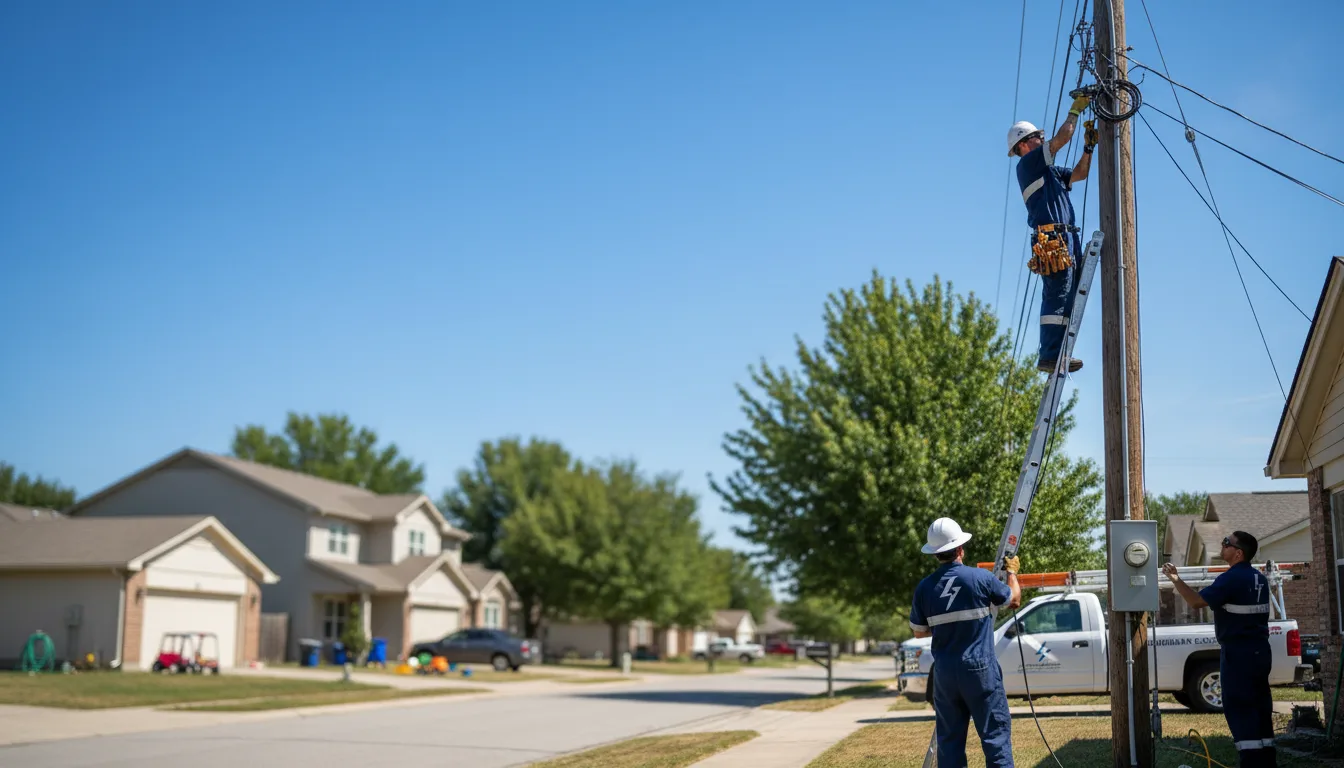 Residential electrician providing installation services in Collins, GA